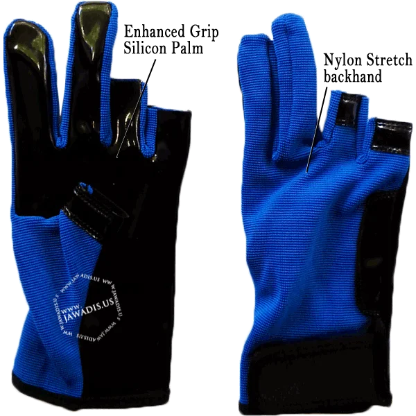 Parkour Sports Gloves - Blue Accented Pair