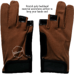 A0403a001 Jawadis Brown Accented Pair of Parkour Gloves for Fashionable Athletes