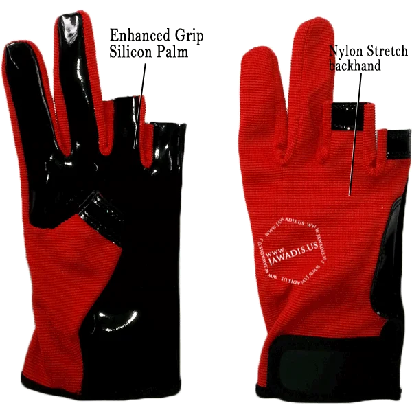 A0416a001 Close-Up of Black Silicone Grip on Parkour Gloves