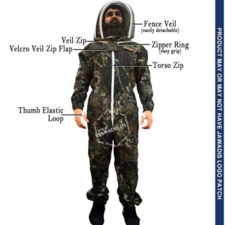 Jawadis Camouflage Full Beekeeping Suit – Front Full Body View
