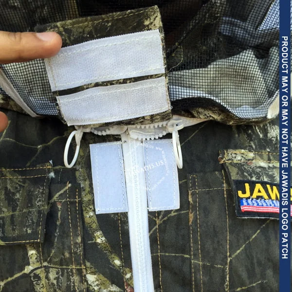 Jawadis Camouflage Beekeeping Suit – Close-Up of Fencing Style Veil