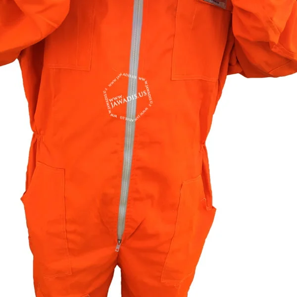 Premium fluorescent orange cotton fabric of Jawadis bee keeper suit