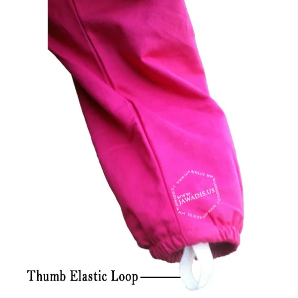 Elastic wrist cuff with thumb loop on Jawadis bee keeper costume