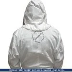 Back view of Jawadis beekeeper suit for beginners in white cotton