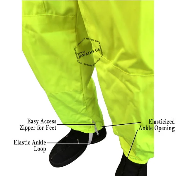 Elastic cuff and ankle details on Jawadis beekeeping suit
