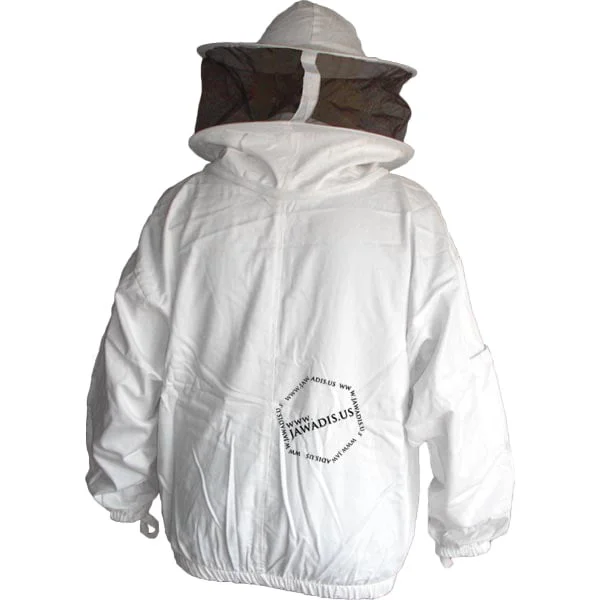 Cotton Beekeeper Zip-Up Jacket with Removable Veil - Protect & Garden Safely | White Sheriff Style - Sizes for Ultimate Safety - Image 7