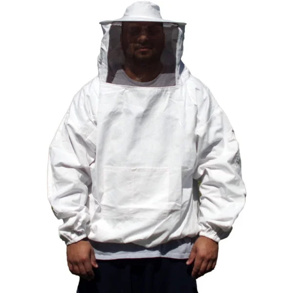 Unisex Beekeeper Jacket w/ Veil | Lightweight Cotton | Garden & Beekeeping Essential 🐝 | Sheriff-Style Design | White - Image 10