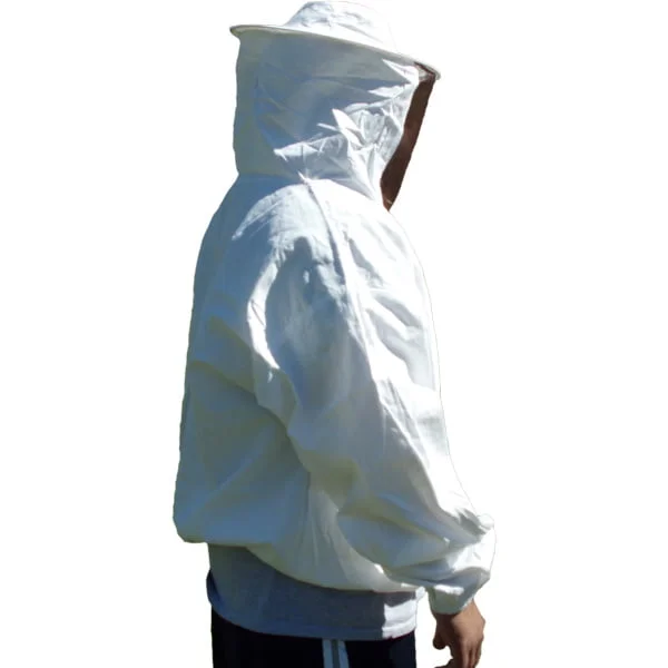 Unisex Beekeeper Jacket w/ Veil | Lightweight Cotton | Garden & Beekeeping Essential 🐝 | Sheriff-Style Design | White - Image 8
