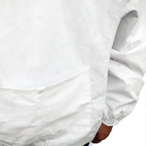 Unisex Beekeeper Jacket w/ Veil | Lightweight Cotton | Garden & Beekeeping Essential 🐝 | Sheriff-Style Design | White - Image 3