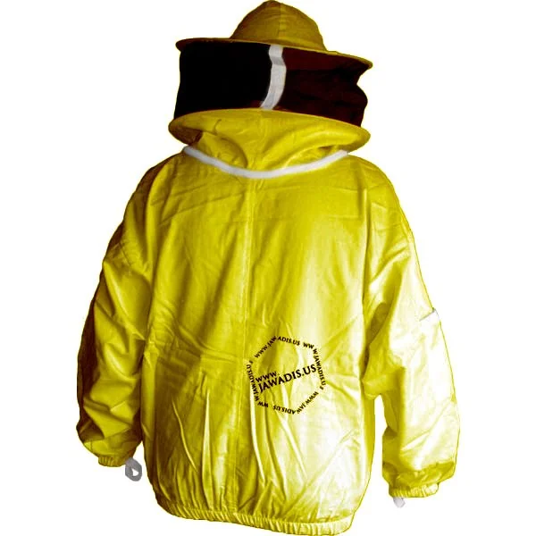 Yellow Adult Beekeeper Jacket with Removable Veil - 100% Cotton | Garden Safe, Sting-Proof, Easy Wear - Image 7