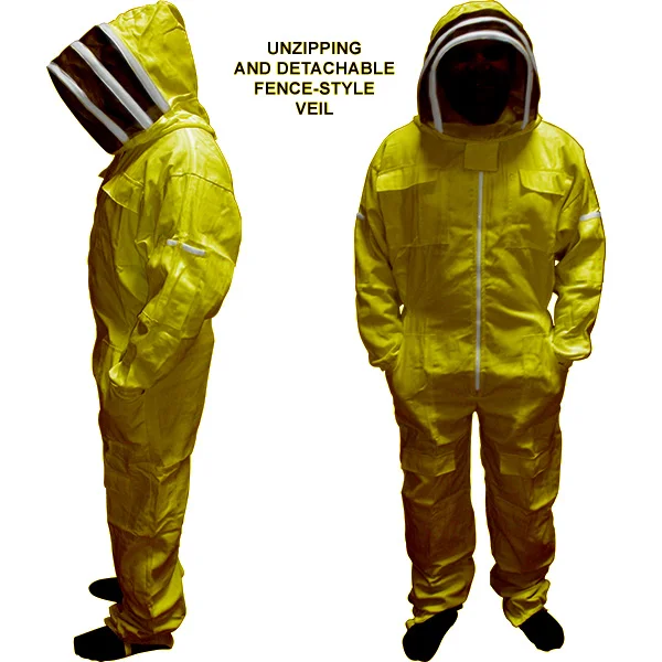 Children's Beekeeper Suit with Zippered Veil - Yellow Garden Smock for Fun Activities | Stinger Protection & Easy Wear | Shop Now! - Image 2