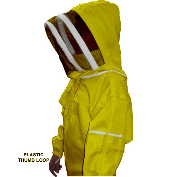 Children's Beekeeper Suit with Zippered Veil - Yellow Garden Smock for Fun Activities | Stinger Protection & Easy Wear | Shop Now! - Image 5