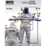 Jawadis Sizing Guide for Adult Beekeeper Suit size 4XL