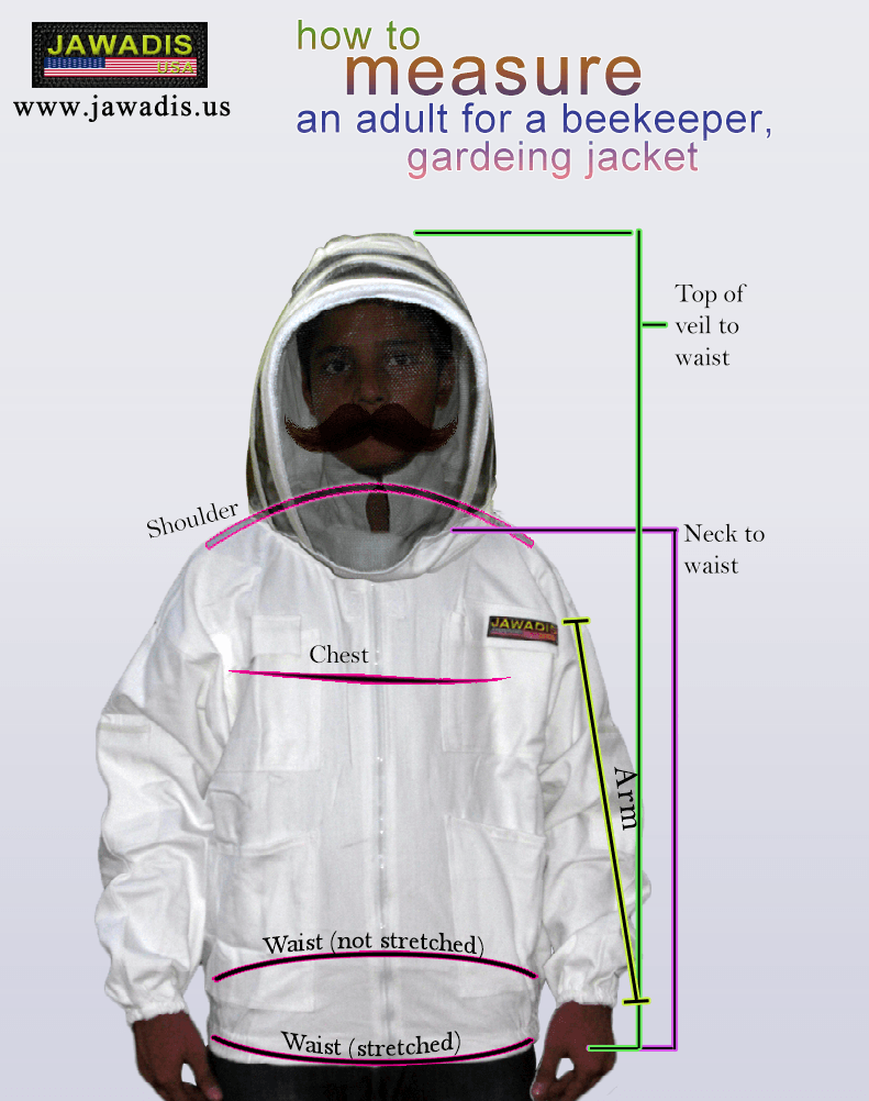 Size How To Measure Jawadis Jacket Adult