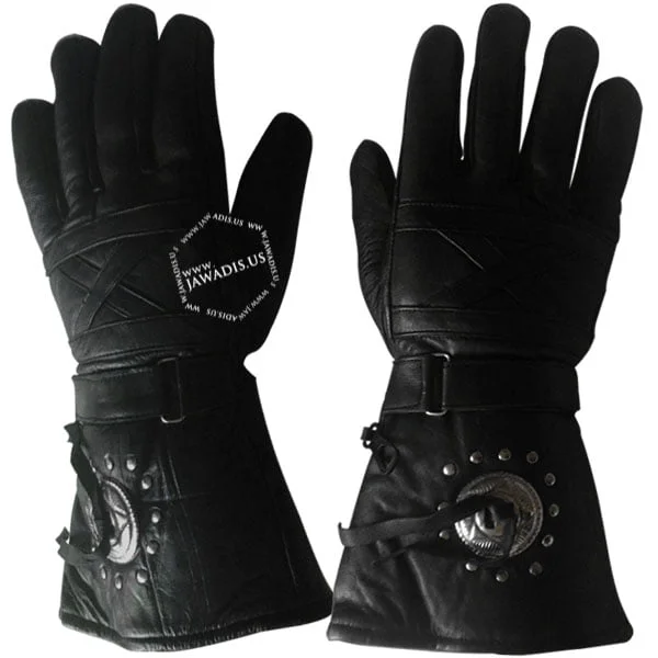 A2301n002 Jawadis Concho Winter Biker Leather Gloves B