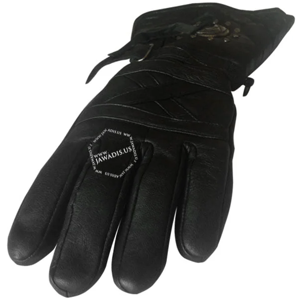 A2301n002 Jawadis Concho Winter Biker Leather Gloves H