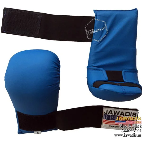 A3302n001 Jawadis Blue Karate Sparring Mitts B