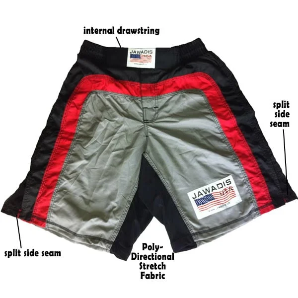 A3508d001 Jawadis Gray Mma Grappling Kickboxing Shorts A