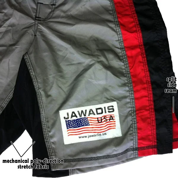 A3508d001 Jawadis Gray Mma Grappling Kickboxing Shorts B