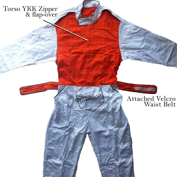 A4117j001 Jawadis Orange White Karting Racing Overall C