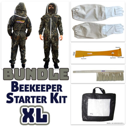 Jawadis Premium Beekeeping Suit Bundle with Gloves, Hive Tool & Bee Brush – Limited Summer Edition - XL
