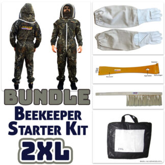 Jawadis Premium Beekeeping Suit Bundle with Gloves, Hive Tool & Bee Brush – Limited Summer Edition - 2XL