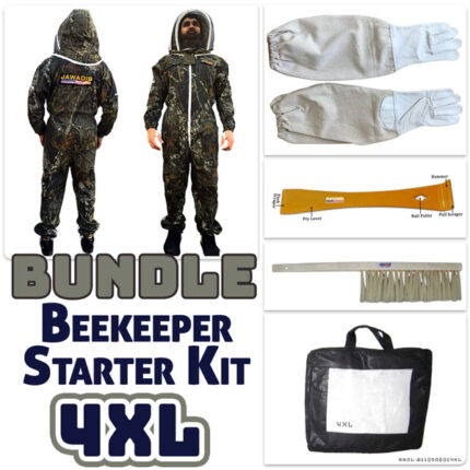 Jawadis Premium Beekeeping Suit Bundle with Gloves, Hive Tool & Bee Brush – Limited Summer Edition - 4XL