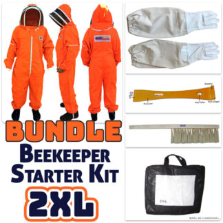 Jawadis Premium Beekeeping Suit Bundle – Size 2XL – Complete Kit with Gloves, Bee Hive Tool & Brush