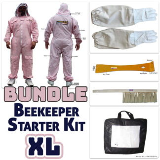 Jawadis Beekeeping Protective Gear Bundle – XL – Bee Suit, Gloves, Hive Tool & Brush
