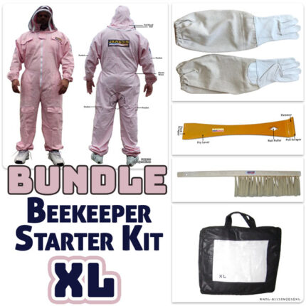 Jawadis Beekeeping Protective Gear Bundle – XL – Bee Suit, Gloves, Hive Tool & Brush