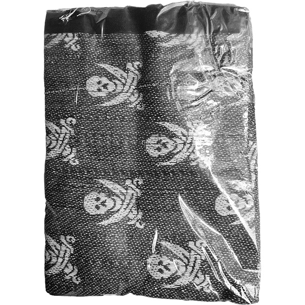 42 x 42 inch measurement of the tactical pirate skull shemagh scarf.
