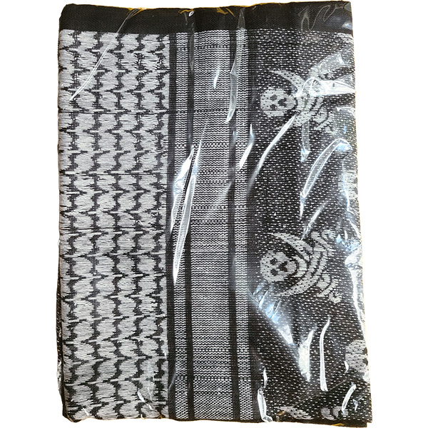 Jawadis USA packaging for the pirate skull tactical shemagh scarf.